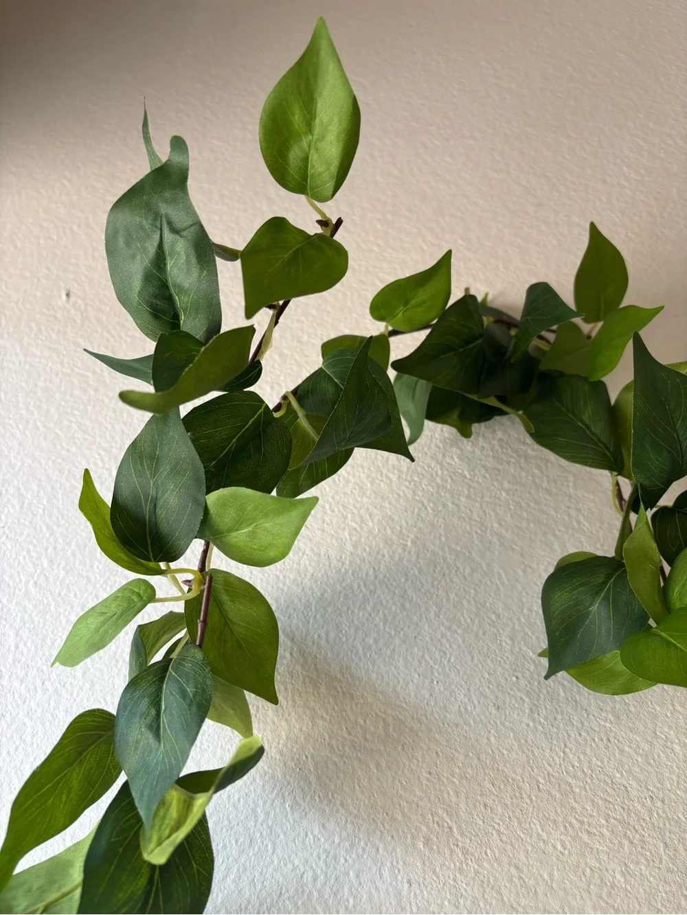 Artificial green leaf garland vine greenery